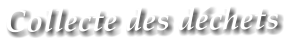 Collecte des d�chets